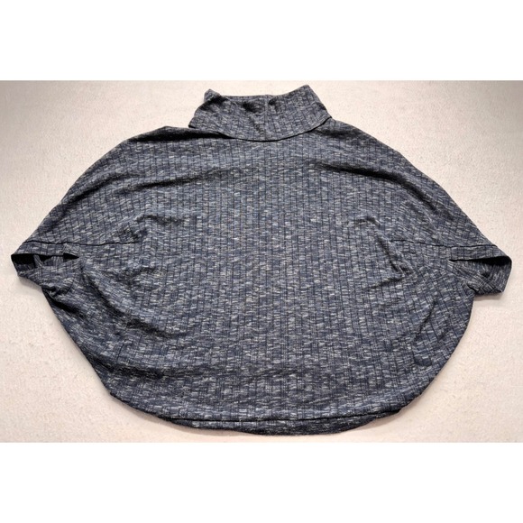 Lane Bryant Tops - Lane Bryant Blue Marled Space Dye Turtleneck Dolman Sleeve Top 14/16 Plus Size